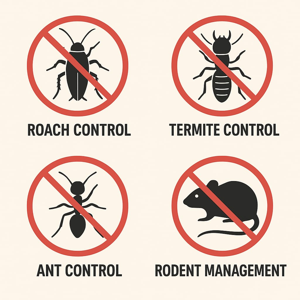 Happy family in a pest-free home