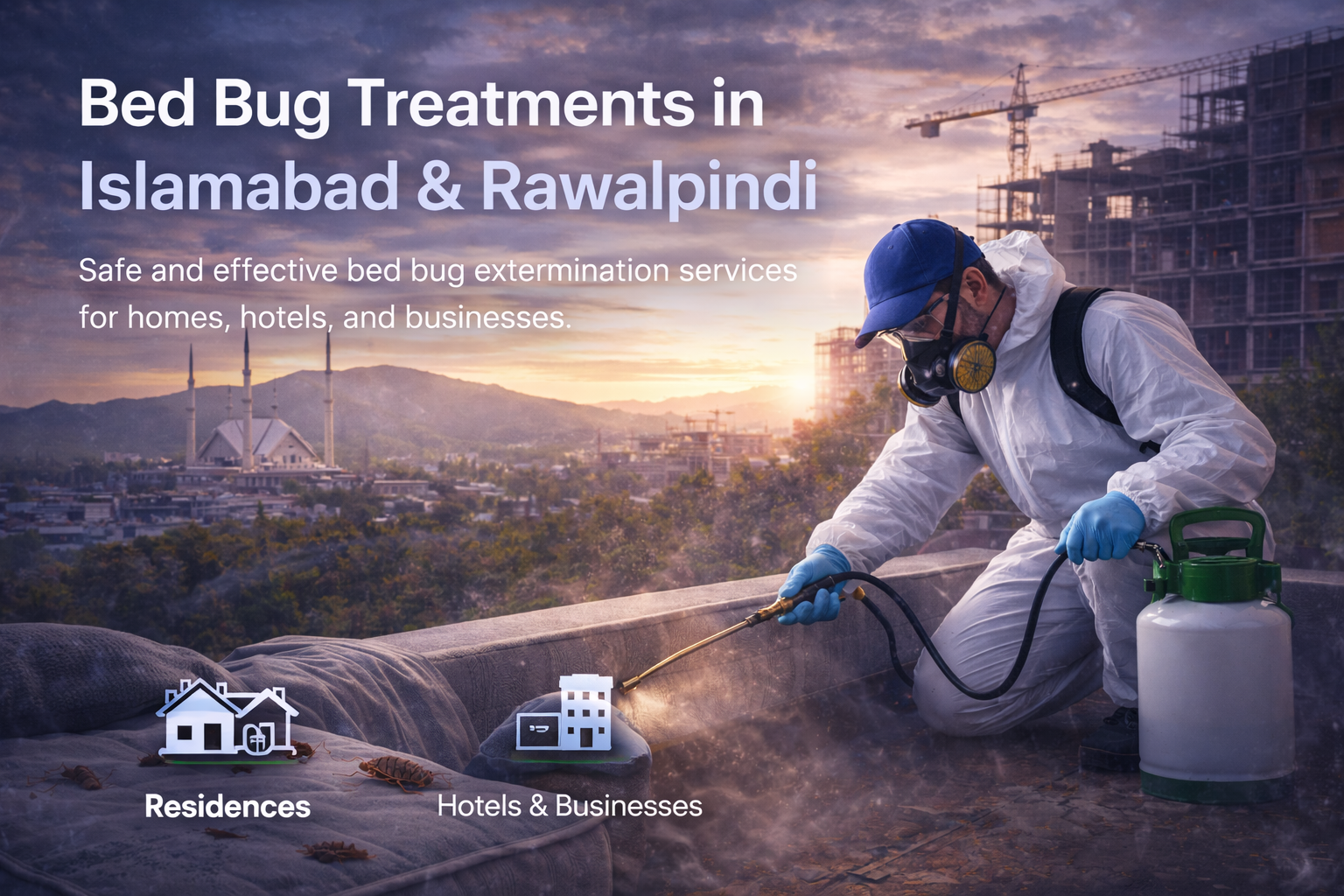Bed bug treatment service coverage in Islamabad and Rawalpindi