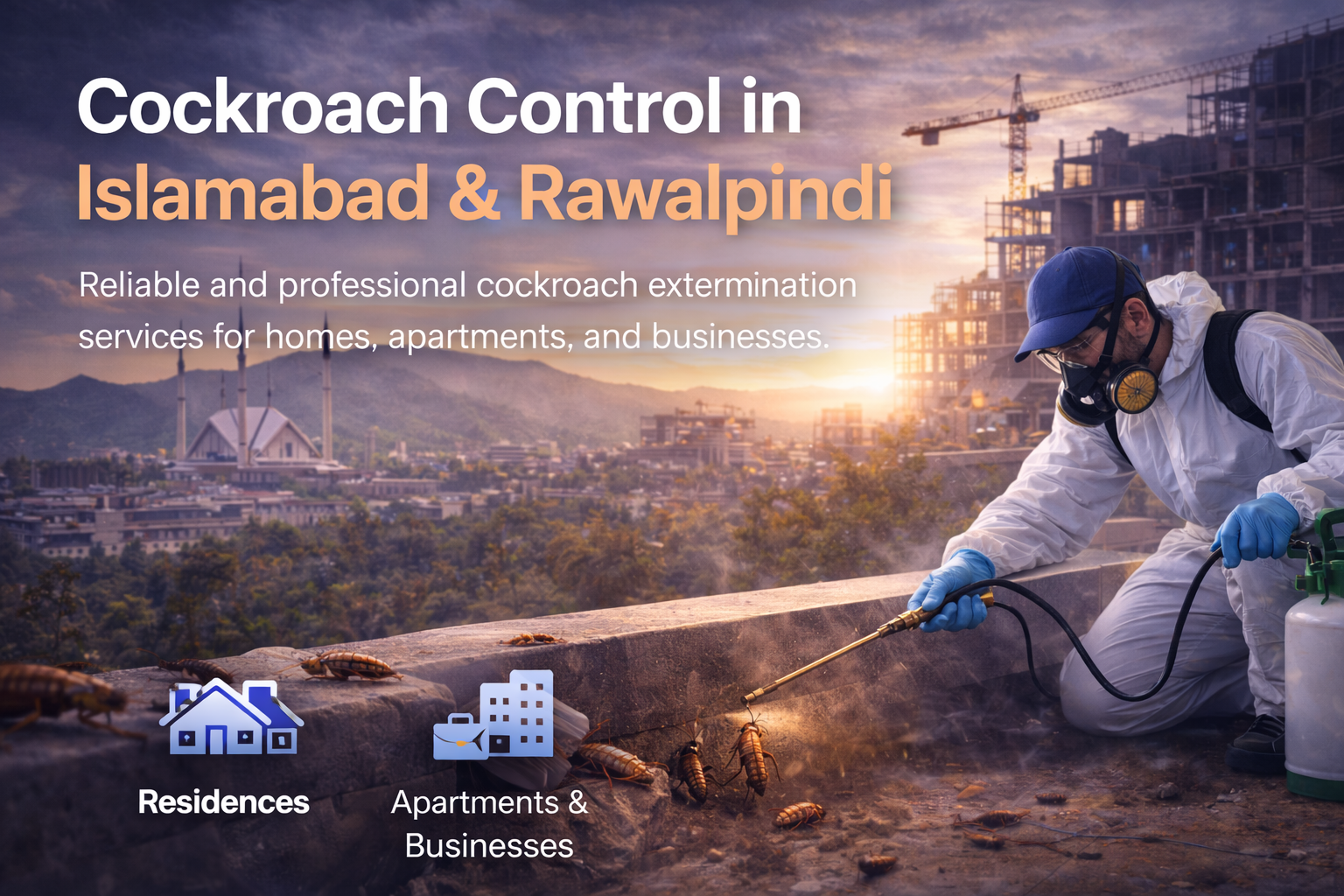 Cockroach control service coverage in Islamabad and Rawalpindi